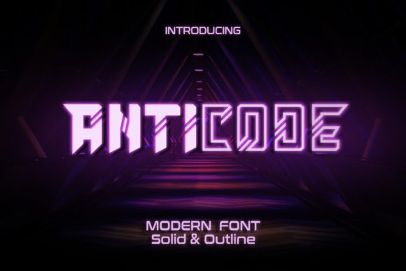 Anticode: A Bold Display Font for Editorial Design