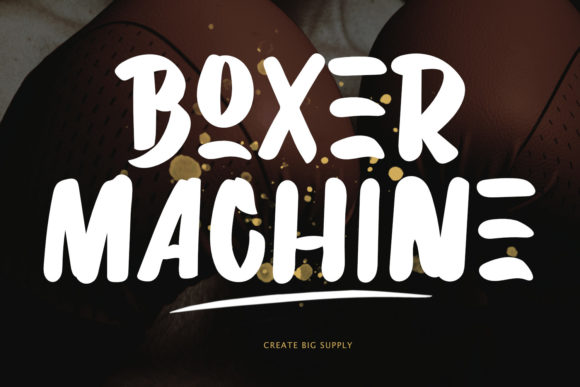 Boxer Machine: A Bold Display Font for Editorial Projects