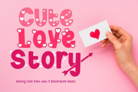 Cute Love Story Font for Editorial Design