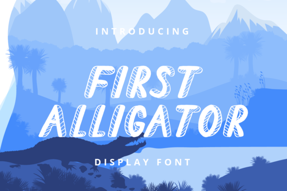 First Alligator Font for Handmade Creations