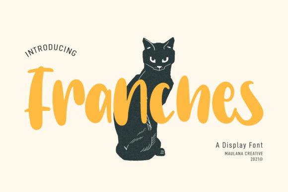 Franches: A Display Font with a Delicate Touch