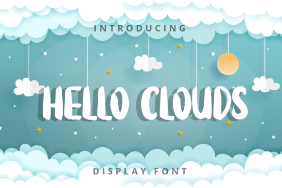 Hello Clouds: A Playful Display Font for Modern Web Design