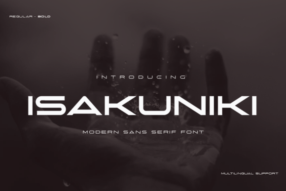 Isakuniki: A Sharp Display Font for Digital Branding