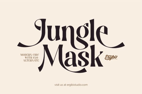 Jungle Mask Display Font Review