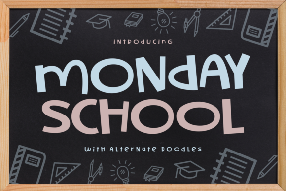 Monday School Font for Editorial Design and Branding
