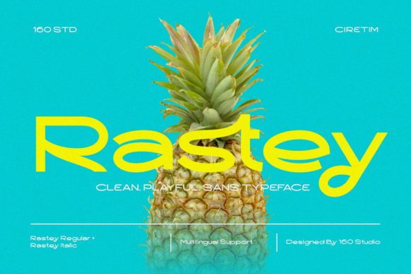 Rastey: A Modern Display Font for Editorial Design
