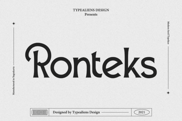 Ronteks: A Vintage-Inspired Display Font for Editorial Design