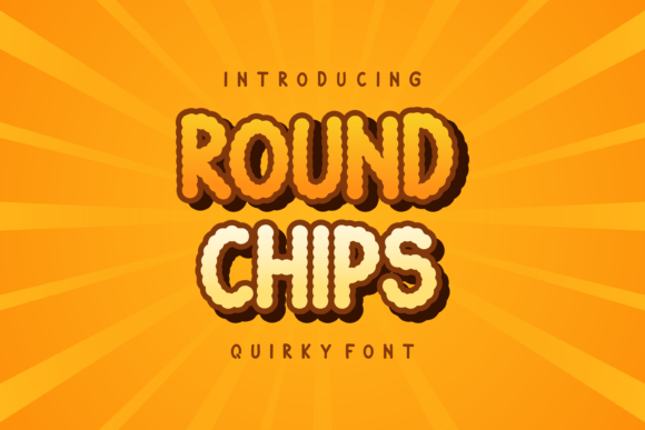 Round Chips Font for Eye-Catching Digital Designs
