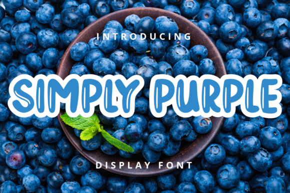 Simply Purple: A Trendy Display Font for Web Design