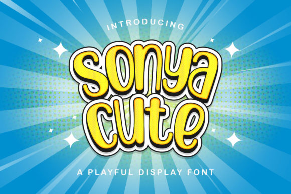 Sonya Cute: A Playful Display Font for Editorial Design