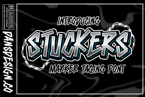 Stuckers: A Bold Display Font for Digital Branding