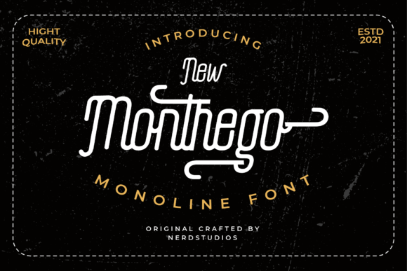 The Monthego: A Vintage Font That Elevates Branding