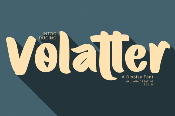 Volatter: A Polished Display Font for Small Business Branding
