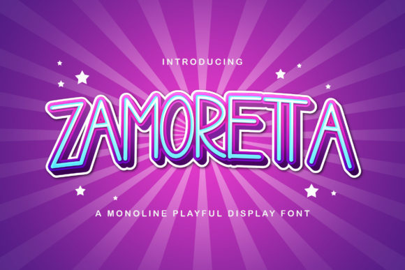Zamoretta: A Playful Display Font for Bold Campaigns